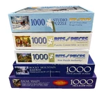 Jigsaw Puzzles Bits And Pieces- Lot Of 5- All 1000 PL#15. Fixed Price $22.00.