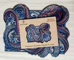 Zen Chalet 200 Piece Wooden Jigsaw Puzzle "octopus" Worked / Complete Mint. Fixed Price $15.00.