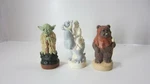 Vintage Star Wars Fundimensions 5" Figurine Lot : Yoda, Wicket, Skywalker. Fixed Price $24.94.