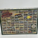 Cobble Hill United States Of America Postcard Collage 1000 Piece Jigsaw Puzzle. Fixed Price $19.00.