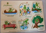 Jim Henson Muppet Kermit & Friends Wood Shaped Puzzle Leap Year 2003 Preschool. Fixed Price $9.95.