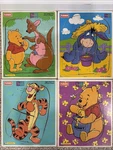 (4) Vintage 1990S Playskool Pooh Disney Tigger Eeyore Jigsaw Puzzle. Fixed Price $39.99.