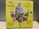 Lori Schory Sunsout Shaped Jigsaw Puzzle Signs Of Spring New Sealed Complete. Fixed Price $19.50.