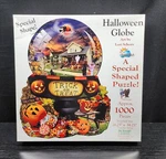 Halloween Globe 1000 Pc Puzzle By Lori Schory (26" X 34") Complete. Fixed Price $19.95.