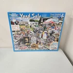 White Mountain Yard Sale 1000 Puzzle #534S By Lori Schory Sealed 2011 Usa 24X30. Fixed Price $39.99.