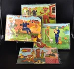 Vtg Captain Kangaroo (4) Children's Frame Tray Puzzles Tv Show Robert Keeshan. Fixed Price $84.95.