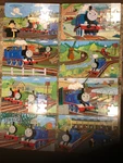 Thomas And Friends Set Of Puzzles In Wooden Box 24PC 8.5 13.5 Great Cond.. Fixed Price $22.50.