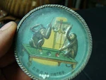 Mechanical Dexterity Puzzle---vintage German Monkey Billard Players Table. Fixed Price $146.53.