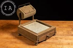 Antique Lotto Game With Wooden Drum. Fixed Price $1437.50.
