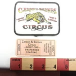 Vtg C. 1980S Tiger Carson & Barnes Wild Animal Circus Patch / Ticket Stub 05YE. Fixed Price $40.49.