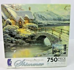 Thomas Kinkade Shimmer Puzzle Christmas Moon 750 Pcs By Ceaco New. Fixed Price $24.99.