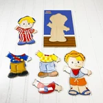 Fisher Price Little People Puzzle Wood Paper Doll Style Dress Up Toy Kids. Fixed Price $16.78.