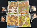 Vintage 1991 Golden Sesame Street Four Seasons Frame Tray Puzzles Set Of 4 Euc. Fixed Price $44.99.