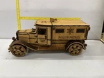 Police Wagon Wooden 3D Mechanical Model Kit Puzzle Toy Diy Gift. Fixed Price $52.88.