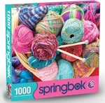 New Sealed Jigsaw Puzzle Springbok's 1000 Piece Knit Fit Made Usa 24"X30". Fixed Price $23.99.