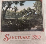 Sanctuary Vanilla Float 550 Piece 18"X24" Jigsaw Puzzle. Fixed Price $8.20.
