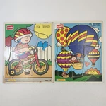 Playskool Wooden Puzzles Lot Of Vtg 1992 Learning Rid 180-06 Up The Air. Fixed Price $13.99.