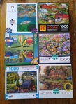 Kodak, Buffalo, Masterpieces, Sure Lox Birds, Cabins, Country Jigsaw Puzzles Lot. Fixed Price $25.00.