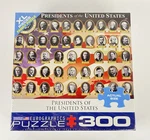 Eurographics Presidents Of The United States 300 Piece Puzzle 19.25 X26 5/8" New. Fixed Price $14.47.