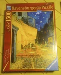 New Ravensburger Van Gogh, Caf Terrace At Night 1500 Piece Jigsaw Puzzle Sealed. Fixed Price $23.99.