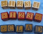 Boyds Bears Wooden Alphabet Number Blocks Lot 15 Abc 123 1.5 In Cubes. Fixed Price $18.95.