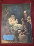 Vintage 1950 Sta-tru Warner Press Baby Jesus Christmas Puzzle From Set No. T6600. Fixed Price $8.00.