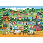 Rose Art Quilt Valley Farm Jigsaw Puzzle. Fixed Price $14.99.