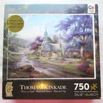 Ceaco Thomas Kinkade Metallic Clocktower Cottage 750 Piece Puzzle -new. Fixed Price $13.75.
