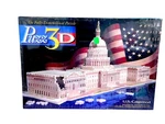 Vtg PUZZ3D Us Capitol Building Puzzle Sealed 1994 718PC Milton Bradley. Fixed Price $28.99.