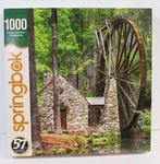 Springbok Puzzle Water Wheel 1000 Pieces Grist Mill Cobblestone Cottage 24X30. Fixed Price $15.59.