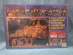 Chateau 1000 Piece Jigsaw Puzzle Amsterdam By Night 25 Real Lights Frame Jumbo. Fixed Price $25.00.