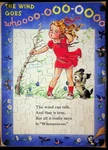 Florence Sarah Winship Wind Goes Whoooo Girl & Dog 1960S Frame Tray Puzzle. Fixed Price $10.95.