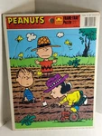 Vintage Peanuts 12 Piece Golden Frame Tray Puzzle 4579B-3. Fixed Price $9.00.