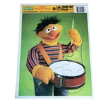 Vtg Golden Frame Tray Puzzles Sesame Street Muppets 80'S Ernie Drums Jim Henson. Fixed Price $10.97.