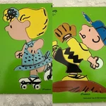 Pair Of Playskool Peanuts Wooden Puzzle Sally Whee-ee-ee Charlie Brown Ball. Fixed Price $25.76.