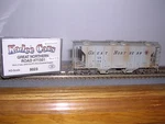 Kadee #8029 Great Northern PS-2 2-BAY 2003 Cu.ft.cov.hopper #71457 Weath. 1:87. Fixed Price $46.99.
