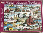 Historic American Churches 1000 Piece Jigsaw White Mountain Puzzles Lynn. Fixed Price $14.99.