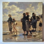 Sealed Art Puzzle Oyster Gatherers Of Cancale 500 Piece Jigsaw John Sargent. Fixed Price $35.00.