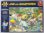 Jumbo #19086 Jan Van Haasteren Camping The Forest Comic Puzzle 1000.... Fixed Price $17.42.