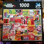 Rare White Mountain Puzzles "chapped Lips" #1009T 1000 Piece Jigsaw. Fixed Price $17.00.