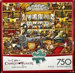 Buffalo Games Puzzle 750 Piece Cats Of Charles Wysocki Elmer And Loretta. Fixed Price $9.00.