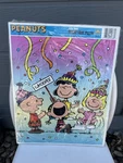 1990 Peanuts Party Puzzle Charlie Brown Cardboard Thick Frame Golden Vintage. Fixed Price $8.00.