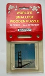 Karnan World's Smallest Wooden Jigsaw Puzzle Golden Gate Bridge - Nib. Fixed Price $10.00.