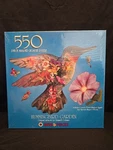 New Bits & Pieces Hummingbird Garden 550 Pc Puzzle Artwork Russell Cobane Shaped. Fixed Price $27.99.