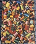 Vintage Springbok Sew What? Puzzle Thread Spools Over 500 Pieces Complete. Fixed Price $14.98.