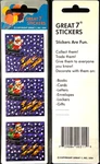 12 Packages Of Prismatic Sleigh Stickers, "great 7" Designs, PPZ8023. Fixed Price $9.98.