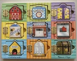 Used Melissa & Doug Hide And Seek Wood Puzzle Lift Flap Farm Lunch Pets Treasure. Fixed Price $32.00.