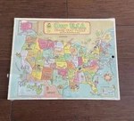 Vintage 1993 Golden Books Our Usa Frame Tray Puzzle New Sealed Map Educational. Fixed Price $29.99.