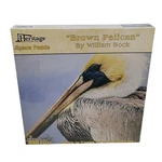 Heritage Puzzle Brown Pelican William Bock 550 Pieces 24X18 Finished New Sealed. Fixed Price $27.00.
