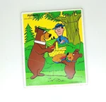 Playskool Wood Tray Puzzle #340-7 Look Boo Picnic Basket 16 Pieces 1980. Fixed Price $7.15.